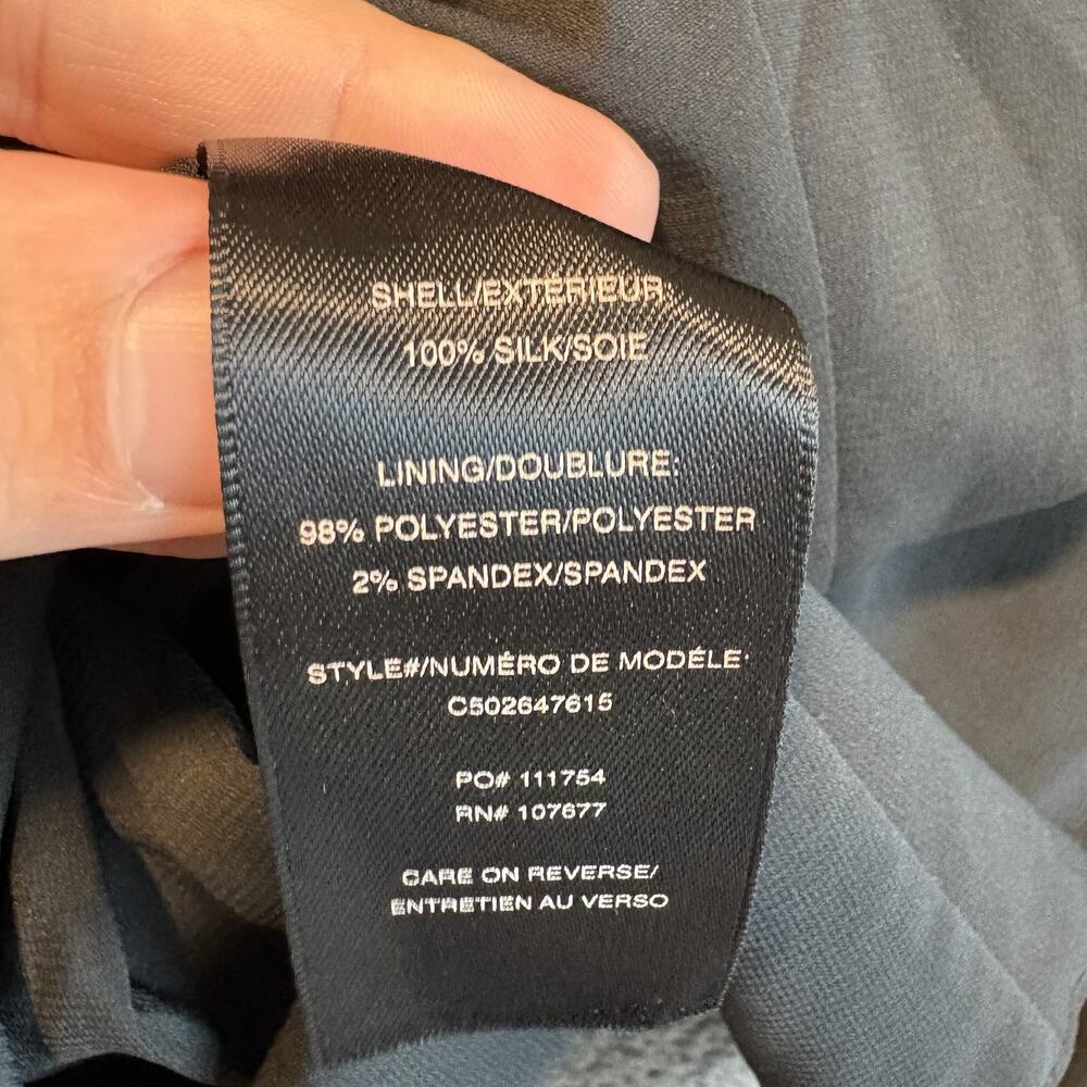 Alice + Olivia Women Cowl Neck Silk Mini Slip Dress Black Quiet Luxury NWT 0 - Picture 9 of 10